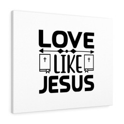 Scripture Canvas Love Like Jesus Christian Bible Verse Meaningful Framed Prints, Canvas Paintings Wrapped Canvas 8x10