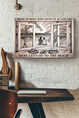 Vintage 3D Window View Gift Idea Gay Couple Go To The Beach Decor Framed Prints, Canvas Paintings Wrapped Canvas 8x10