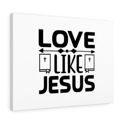 Scripture Canvas Love Like Jesus Christian Bible Verse Meaningful Framed Prints, Canvas Paintings Framed Matte Canvas 16x24