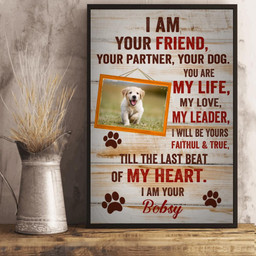 Dog Lovers I Am Your Friend Personalized Canvas Painting, Canvas Hanging Portrait Framed Prints, Canvas Paintings Wrapped Canvas 8x10
