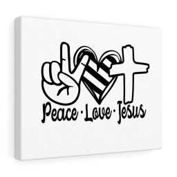 Scripture Canvas Peace Love Jesus Christian Meaningful Framed Prints, Canvas Paintings Framed Matte Canvas 12x16