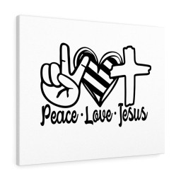 Scripture Canvas Peace Love Jesus Christian Meaningful Framed Prints, Canvas Paintings Framed Matte Canvas 8x10