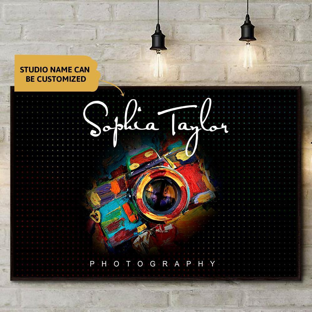 Personalized Canvas Art Painting, Canvas Gallery Hanging Wall Art Photography Studio Custom Name Framed Prints, Canvas Paintings Wrapped Canvas 8x10