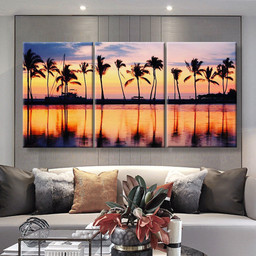 Vacation Getaway Colorful Concept Photo From Sea Ocean Water At Big Island Hawaii Usa 2 Nature, Multi Canvas Painting Ideas, Multi Piece Panel Canvas Housewarming Gift Ideas Canvas Canvas Gallery Painting Multi Panel Canvas 3PIECE(36 x18)