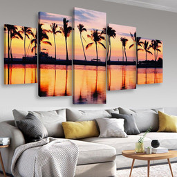 Vacation Getaway Colorful Concept Photo From Sea Ocean Water At Big Island Hawaii Usa 2 Nature, Multi Canvas Painting Ideas, Multi Piece Panel Canvas Housewarming Gift Ideas Canvas Canvas Gallery Painting Multi Panel Canvas 5PIECE(Mixed 16)