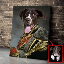 Personalized Pet Photo Royal Pet Framed Prints, Canvas Paintings Wrapped Canvas 8x10