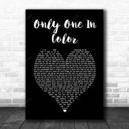 Trapt Only One In Color Black Heart Song Lyric Art Print - Canvas Print Wall Art Home Decor