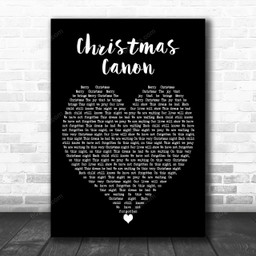Trans-Siberian Orchestra Christmas Canon Black Heart Decorative Art Gift Song Lyric Print - Canvas Print Wall Art Home Decor
