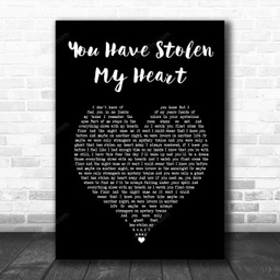 Brian Fallon You Have Stolen My Heart Black Heart Song Lyric Art Print - Canvas Print Wall Art Home Decor