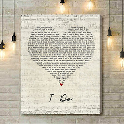 Morgan Evans I Do Script Heart Song Lyric Art Print - Canvas Print Wall Art Home Decor