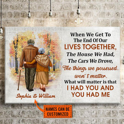 Personalized Valentine's Day Gifts Family Old Couple Best Anniversary Wedding Gifts - Customized Canvas Print Wall Art Home Decor