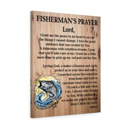 Fishing Prayer Catholic Canvas
