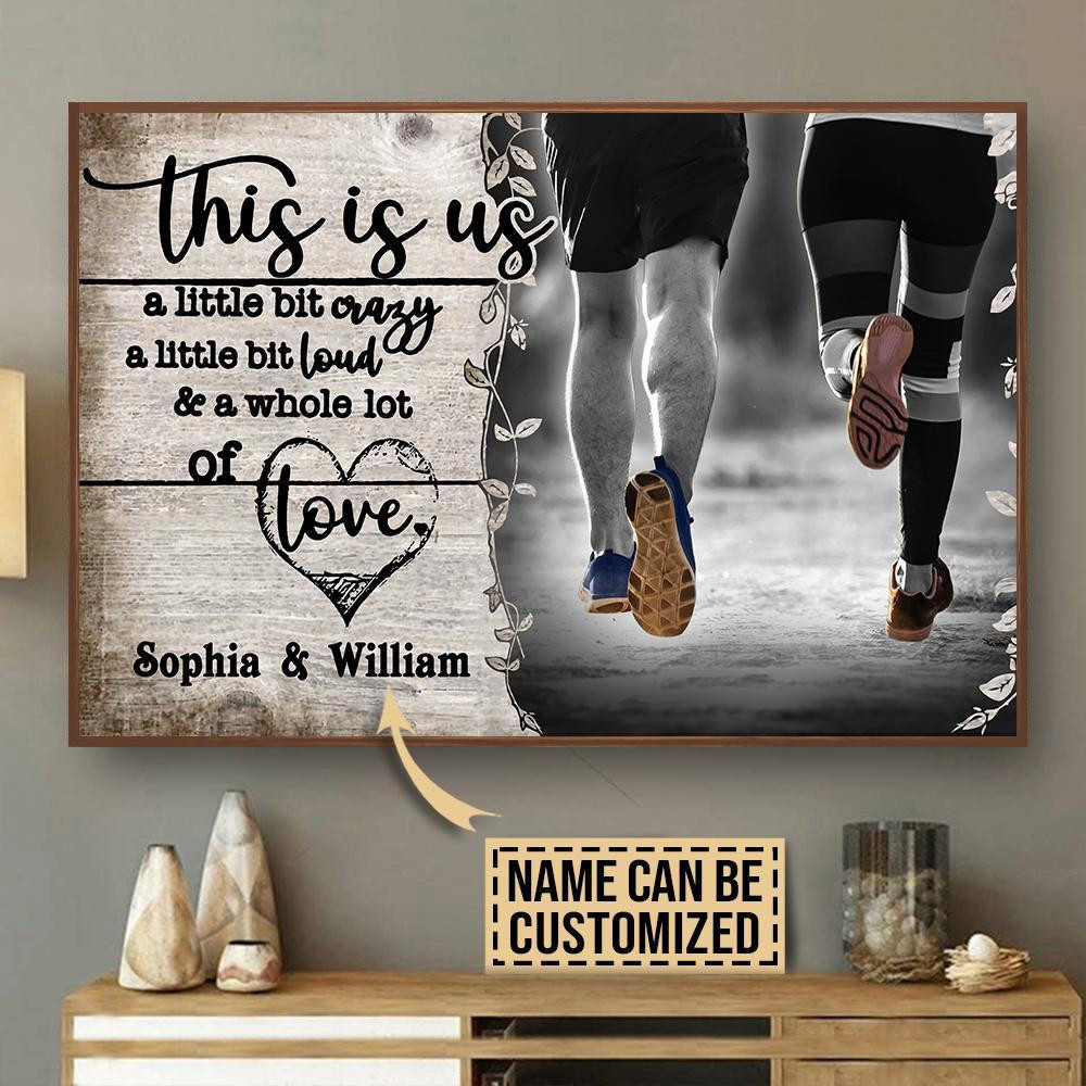 Aeticon Gifts Personalized Running A Little Bit Of Canvas Home Decor Wrapped Canvas 8x10