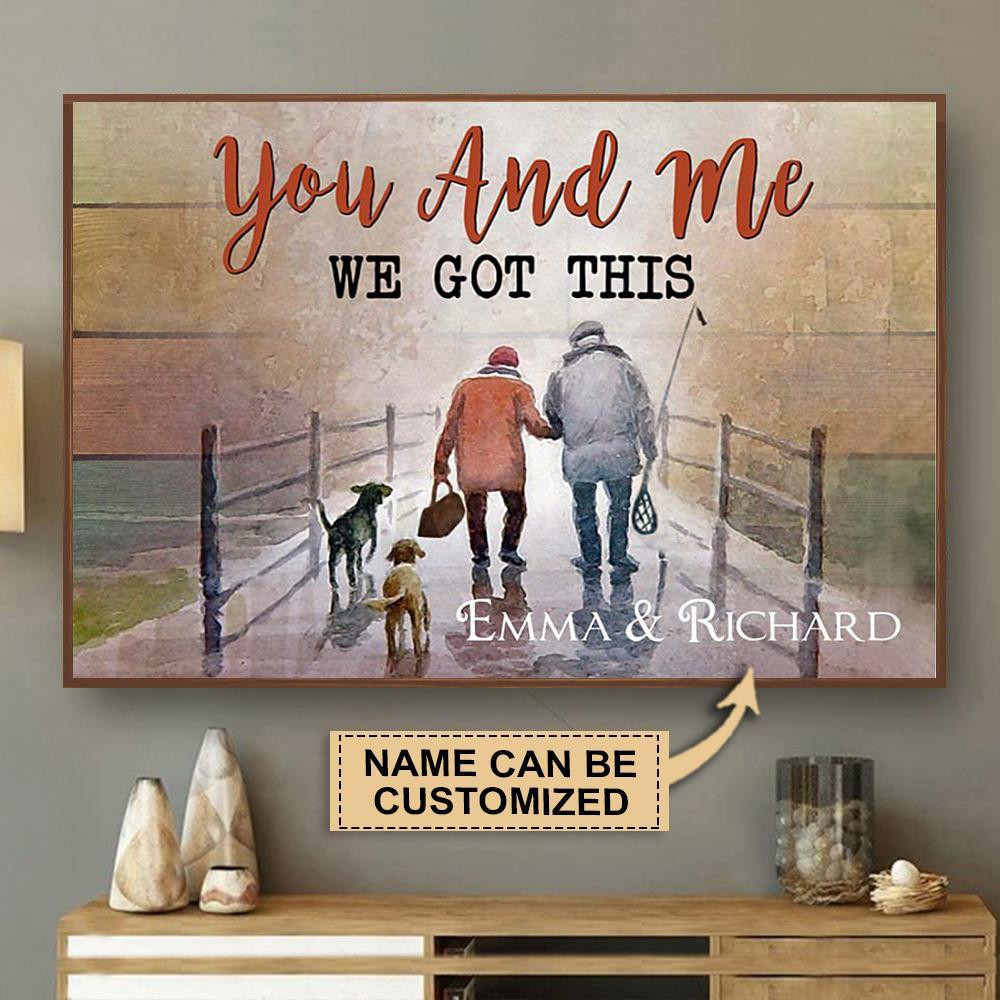 Aeticon Gifts Personalized Fishing You And Me We Got This Canvas Home Decor Wrapped Canvas 8x10