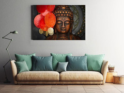 Buddhism Statue Spiritual For Yoga Studio Decor Framed Prints, Canvas Paintings Framed Matte Canvas 12x16