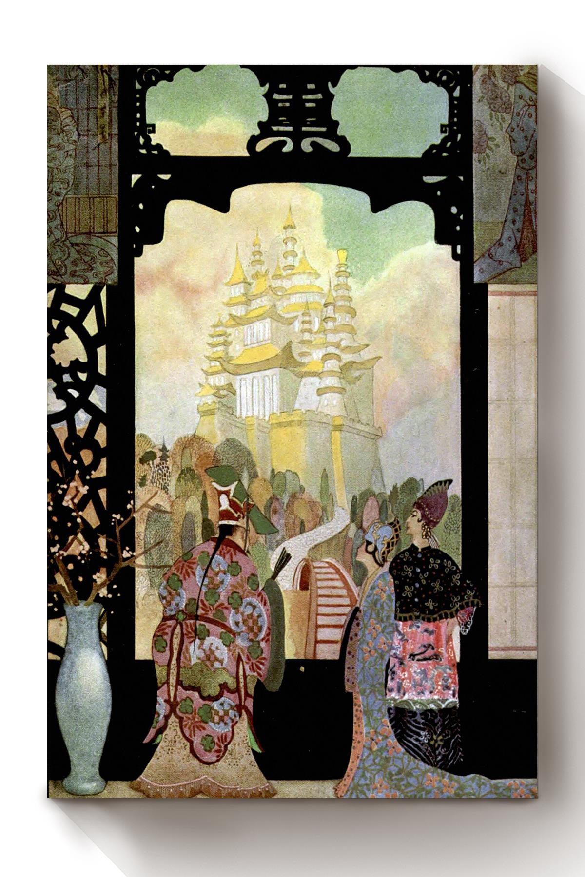 Alladin And His Wonderful Lamp The Arabian Nights Thomas Mackenzie Fairy Tales Illustration 08 Canvas Wrapped Canvas 8x10