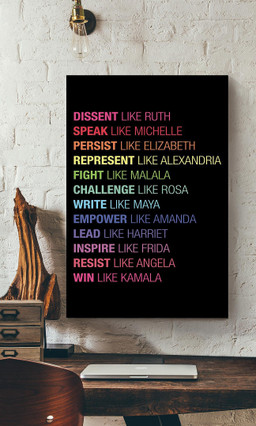 Act Like Powerful Women Equality For Home Office Decor Canvas Gallery Painting Wrapped Canvas Framed Gift Idea Framed Prints, Canvas Paintings Wrapped Canvas 20x30