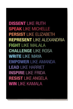 Act Like Powerful Women Equality For Home Office Decor Canvas Gallery Painting Wrapped Canvas Framed Gift Idea Framed Prints, Canvas Paintings Wrapped Canvas 8x10