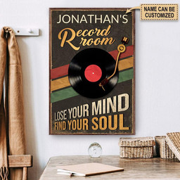 Aeticon Gifts Personalized Vinyl Record Find Your Soul Canvas Home Decor Wrapped Canvas 8x10