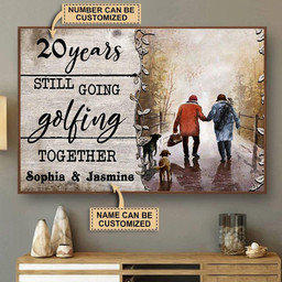 Aeticon Gifts Personalized Golfing Years Still Going Together Canvas Home Decor Wrapped Canvas 8x10