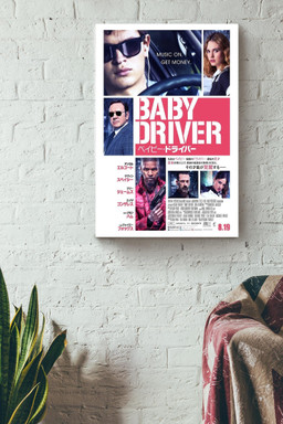 Baby Driver Action Film Promote Canvas Wrapped Canvas 16x24