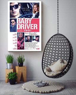 Baby Driver Action Film Promote Canvas Wrapped Canvas 24x36