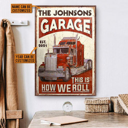 Aeticon Gifts Personalized Garage Trucker This Is How Canvas Home Decor Wrapped Canvas 8x10