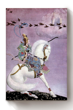 Alladin And His Wonderful Lamp The Arabian Nights Thomas Mackenzie Fairy Tales Illustration 10 Canvas Wrapped Canvas 8x10