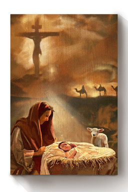 Birth Of A Child Christian Gift For Son Of God Christmas Decor Canvas Framed Prints, Canvas Paintings Wrapped Canvas 8x10