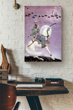 Alladin And His Wonderful Lamp The Arabian Nights Thomas Mackenzie Fairy Tales Illustration 10 Canvas Framed Matte Canvas 12x16