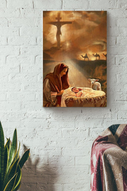 Birth Of A Child Christian Gift For Son Of God Christmas Decor Canvas Framed Prints, Canvas Paintings Wrapped Canvas 20x30