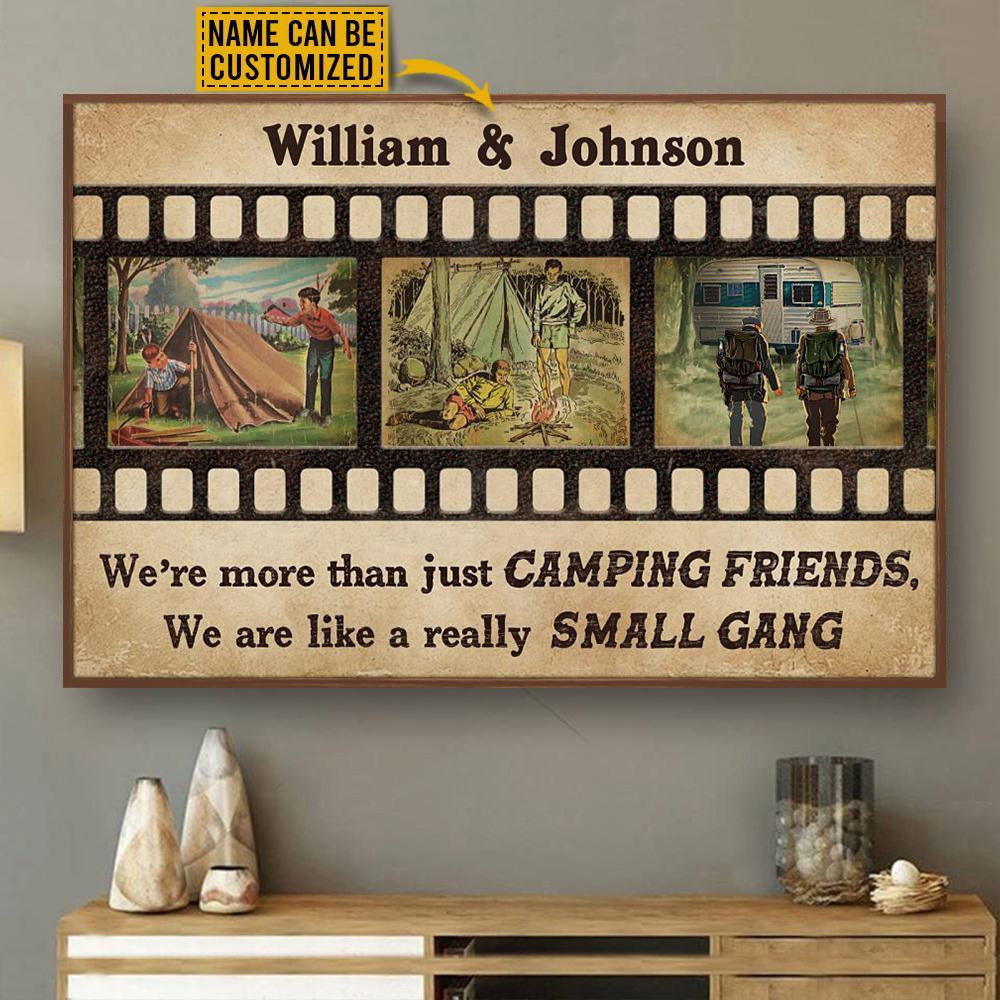Aeticon Gifts Personalized Camping Bro Film Roll Small Gang Canvas Home Decor Wrapped Canvas 8x10