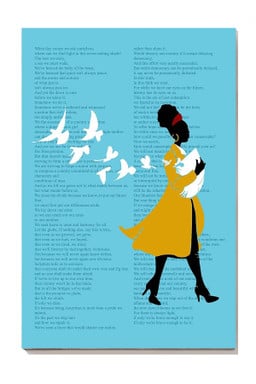 Amanda Gorman Inaugural Poet Amanda Gorman Gift For Black Woman Canvas Gallery Painting Wrapped Canvas Framed Gift Idea Framed Prints, Canvas Paintings Wrapped Canvas 8x10