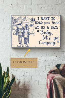 Camping Couple I Wanna Hold Your Hand Personalized Canvas Love Gift For Spose Lover Valentine Day Husband Wife Canvas Gallery Painting Wrapped Canvas Framed Gift Idea Framed Prints, Canvas Paintings Wrapped Canvas 20x30