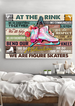 At The Rink We're Figure Skaters Inspiration Quote Gift For Ice Skating Lover Dancer 02 Framed Prints, Canvas Paintings Wrapped Canvas 20x30