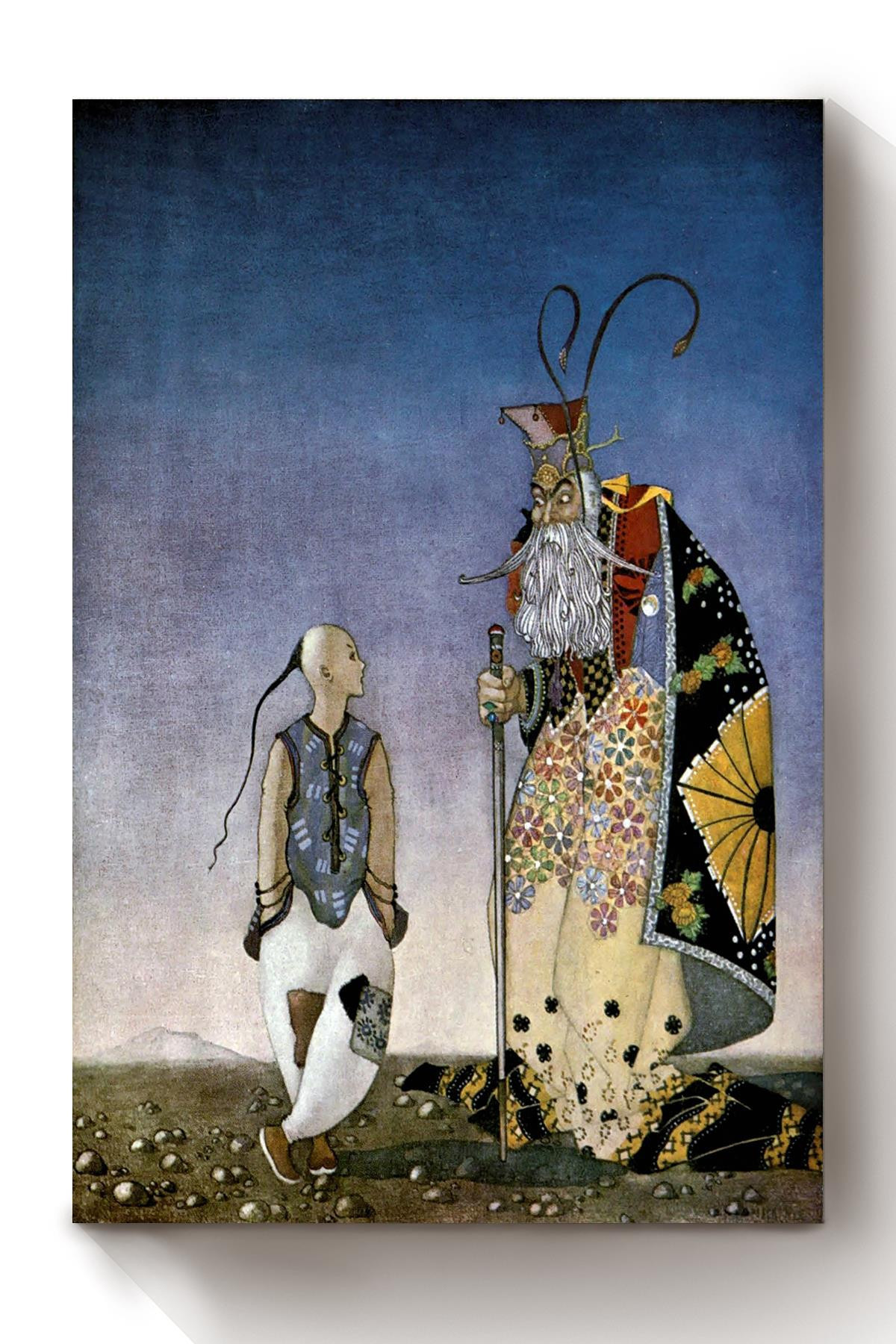 Alladin And His Wonderful Lamp The Arabian Nights Thomas Mackenzie Fairy Tales Illustration 02 Canvas Wrapped Canvas 8x10