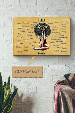 Afro Girl Personalized Canvas Women Gift For African Woman Canvas Gallery Painting Wrapped Canvas Framed Prints, Canvas Paintings Wrapped Canvas 20x30
