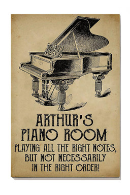 Arthurs Piano Room Piano For Pianist Music Theatre Canvas Gallery Painting Wrapped Canvas Framed Prints, Canvas Paintings Wrapped Canvas 8x10