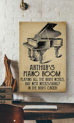 Arthurs Piano Room Piano For Pianist Music Theatre Canvas Gallery Painting Wrapped Canvas Framed Prints, Canvas Paintings Wrapped Canvas 20x30