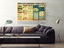 Basic Information About Fertilizer Gardening Knowledge Gift For Gardener Wrapped Canvas 24x36