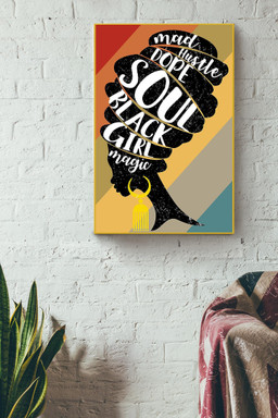Black Girl Magic Vintage Quote For Black People Housewarming Canvas Framed Prints, Canvas Paintings Wrapped Canvas 20x30