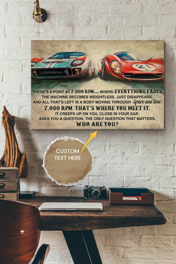 Car Racing Theres A Point At 7000 Personalized Canvas Car Gift For Car Lover Racer Formula One Fan Canvas Gallery Painting Wrapped Canvas Framed Prints, Canvas Paintings Wrapped Canvas 12x16