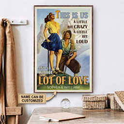 Aeticon Gifts Personalized Climbing Couple Retro This Is Us Canvas Home Decor Wrapped Canvas 12x16