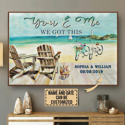Aeticon Gifts Personalized Cycling You And Me We Got This Canvas Home Decor Wrapped Canvas 12x16