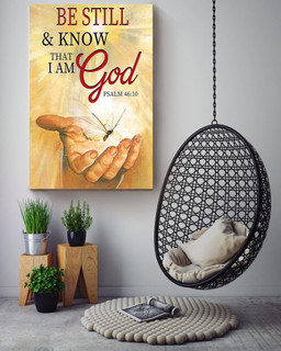 Be Still And Know That I Am God Christian Gift For Christmas Decor Son Of God Canvas Framed Prints, Canvas Paintings Wrapped Canvas 24x36