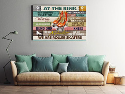 At The Rink We're Figure Skaters Inspiration Quote Gift For Ice Skating Lover Dancer 03 Framed Prints, Canvas Paintings Framed Matte Canvas 8x10