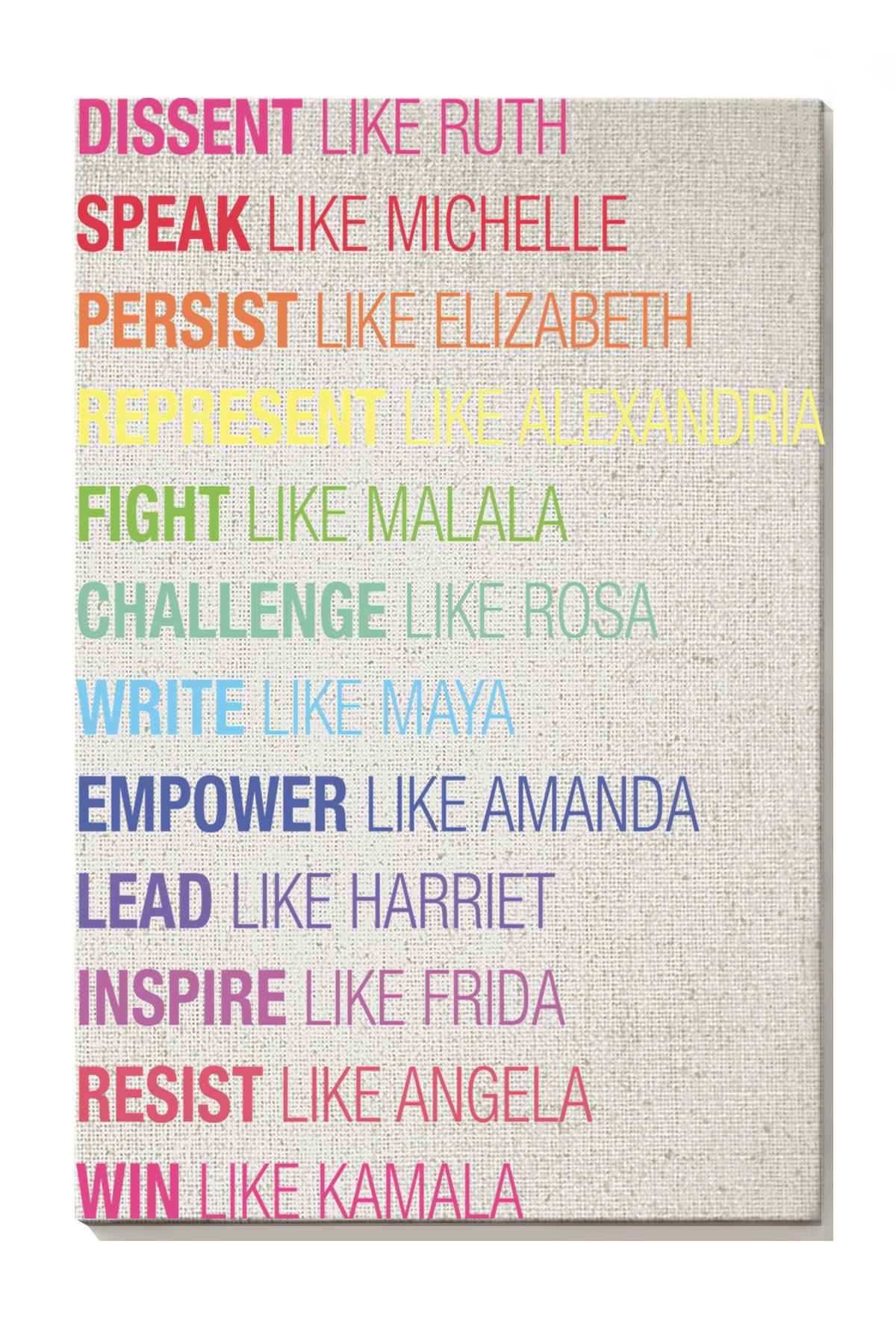 Act As Powerful Women Feminism Gift For Feminist Female Politician Canvas Gallery Painting Wrapped Canvas Framed Prints, Canvas Paintings Wrapped Canvas 8x10