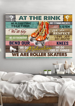 At The Rink We're Figure Skaters Inspiration Quote Gift For Ice Skating Lover Dancer 03 Framed Prints, Canvas Paintings Wrapped Canvas 20x30