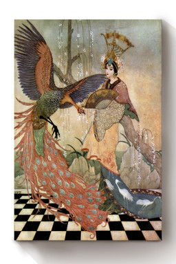 Alladin And His Wonderful Lamp The Arabian Nights Thomas Mackenzie Fairy Tales Illustration 05 Canvas Wrapped Canvas 8x10