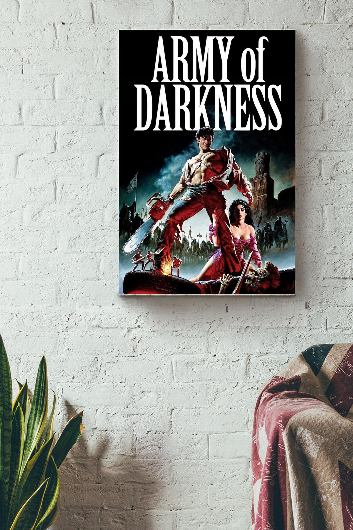 Army of Darkness Canvas Canvas Gallery Painting Wrapped Canvas Framed Gift Idea Wrapped Canvas 8x10